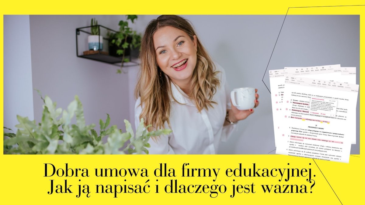 Co powinna zawierać umowa firmy edukacyjnej z kursantem?