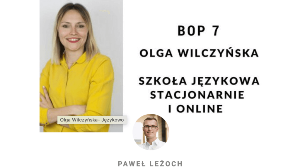 Olga Wilczyńska wywiad dla Biznes od początku